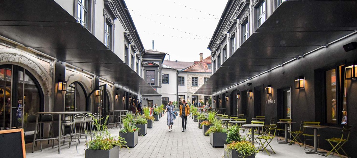 Restored courtyard quarter